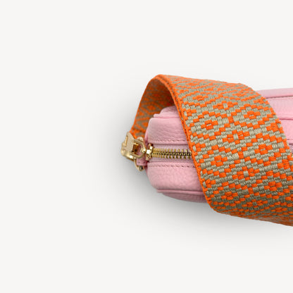 Orange & Stone Embroidered Strap