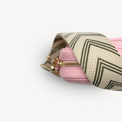 Olive Green & Stone Arrow Strap