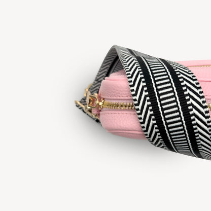 Black & White Stripe Aztec Strap