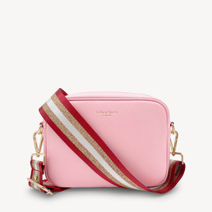 Red & Gold Glitter Stripe Strap