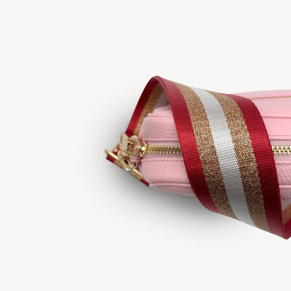 Red & Gold Glitter Stripe Strap