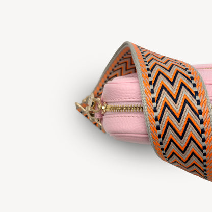 Orange, Black & Stone Aztec Strap