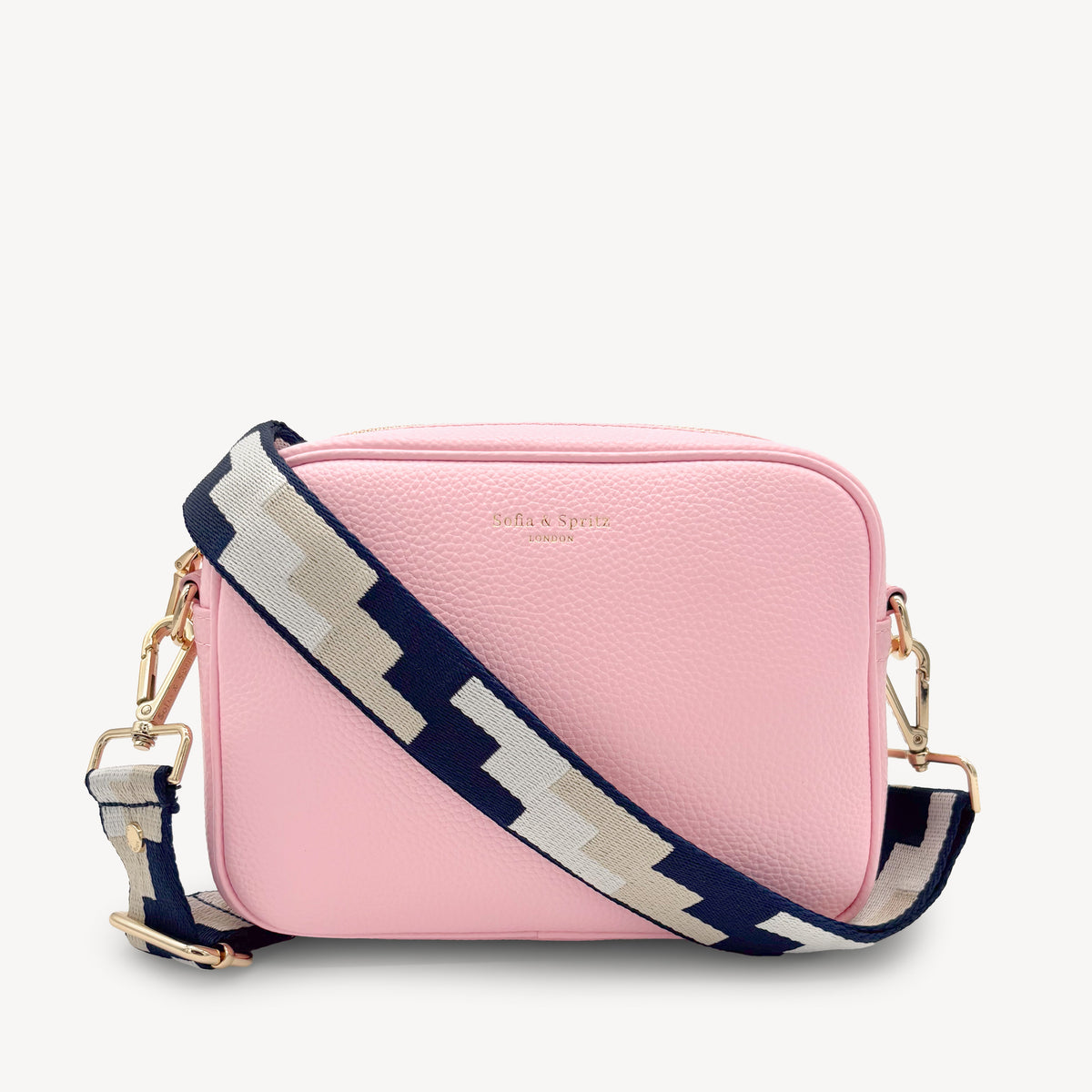 Navy, Stone & Tan Puzzle Strap