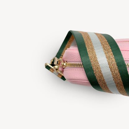 Green & Gold Glitter Stripe Strap