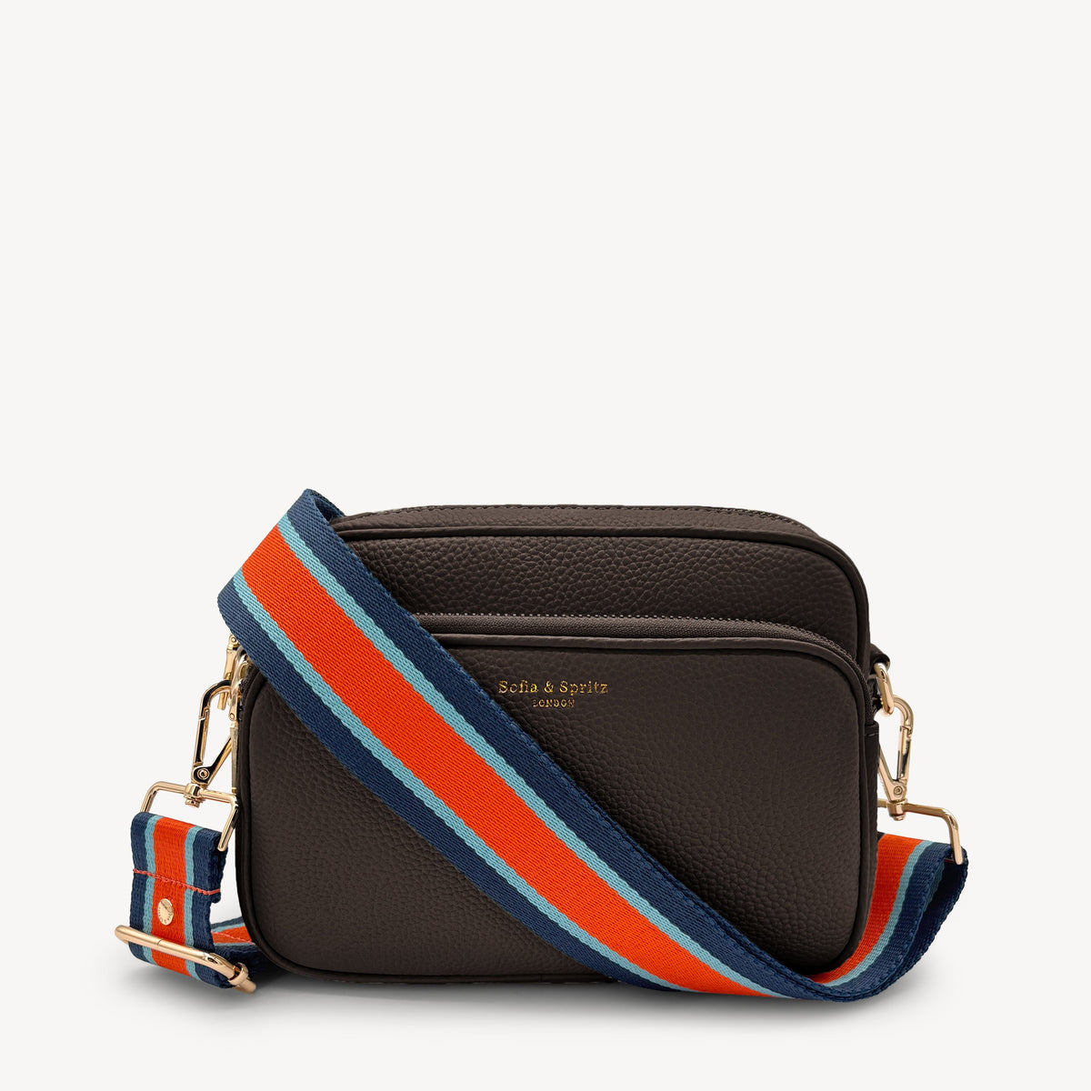 Orange & Navy Stripe Strap