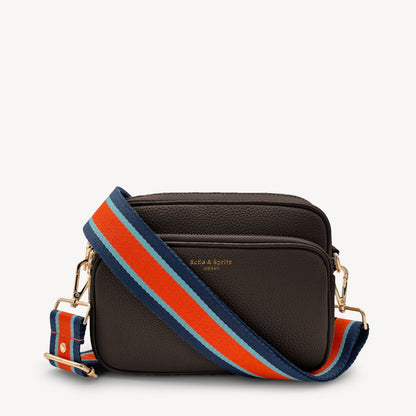 Orange & Navy Stripe Strap