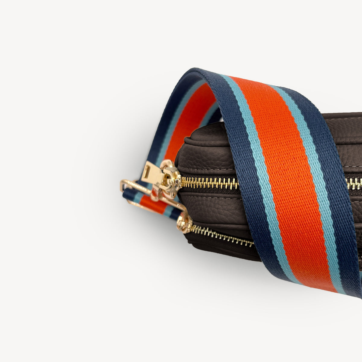 Orange & Navy Stripe Strap