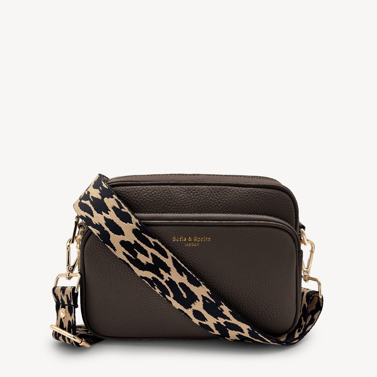 Black & Beige Leopard Strap