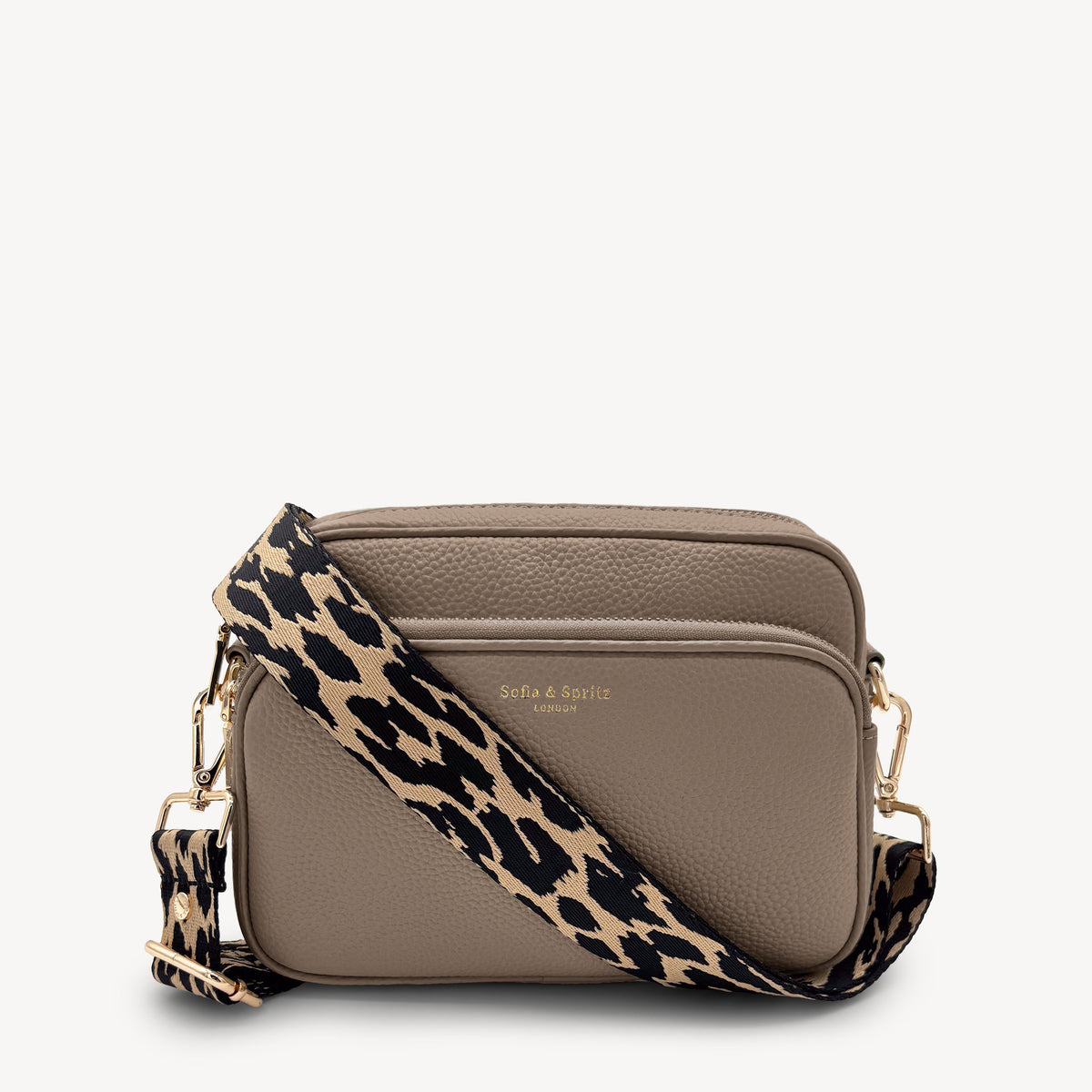 Black & Beige Leopard Strap