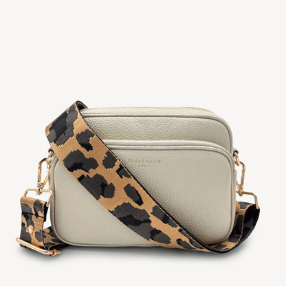Gold & Grey Leopard Strap