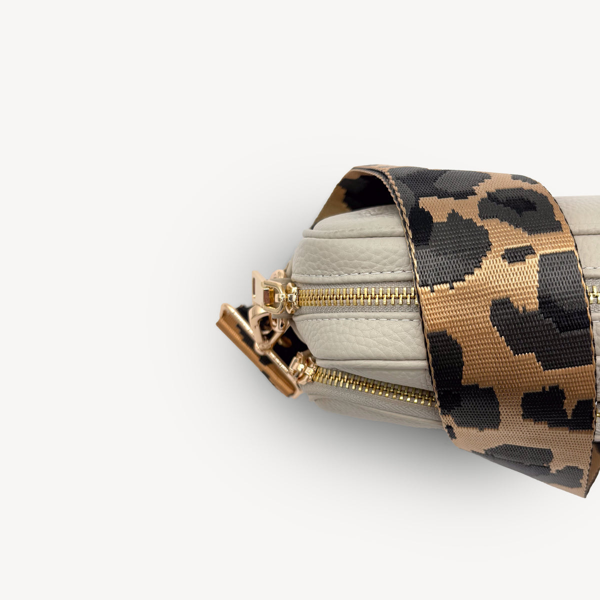 Gold & Grey Leopard Strap