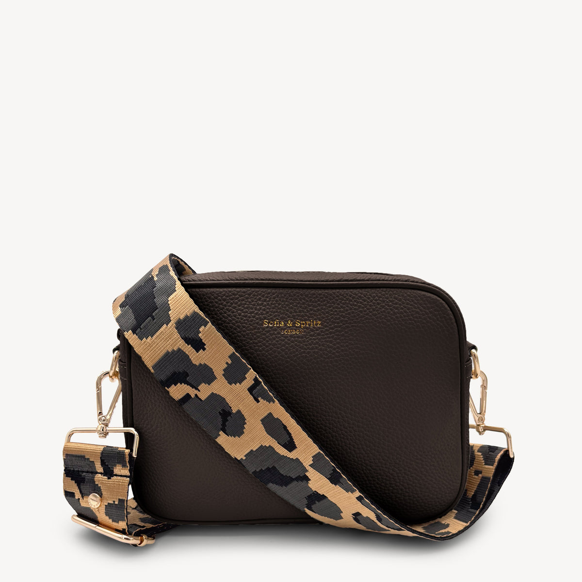 Gold & Grey Leopard Strap