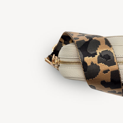 Gold & Grey Leopard Strap