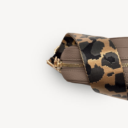 Gold & Grey Leopard Strap