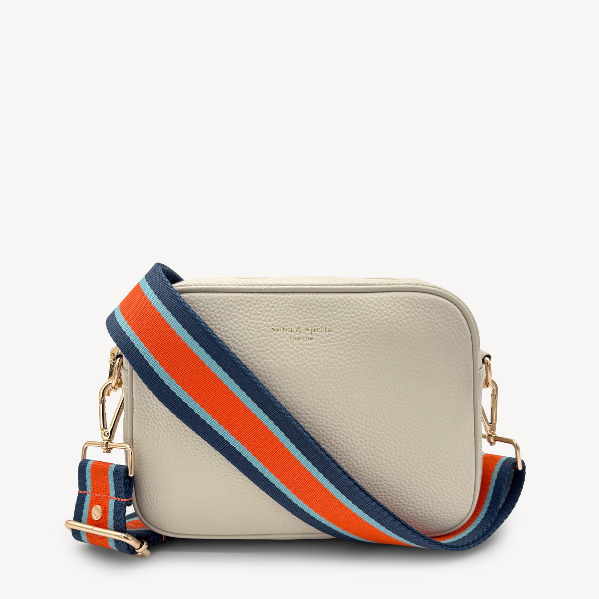 Orange & Navy Stripe Strap
