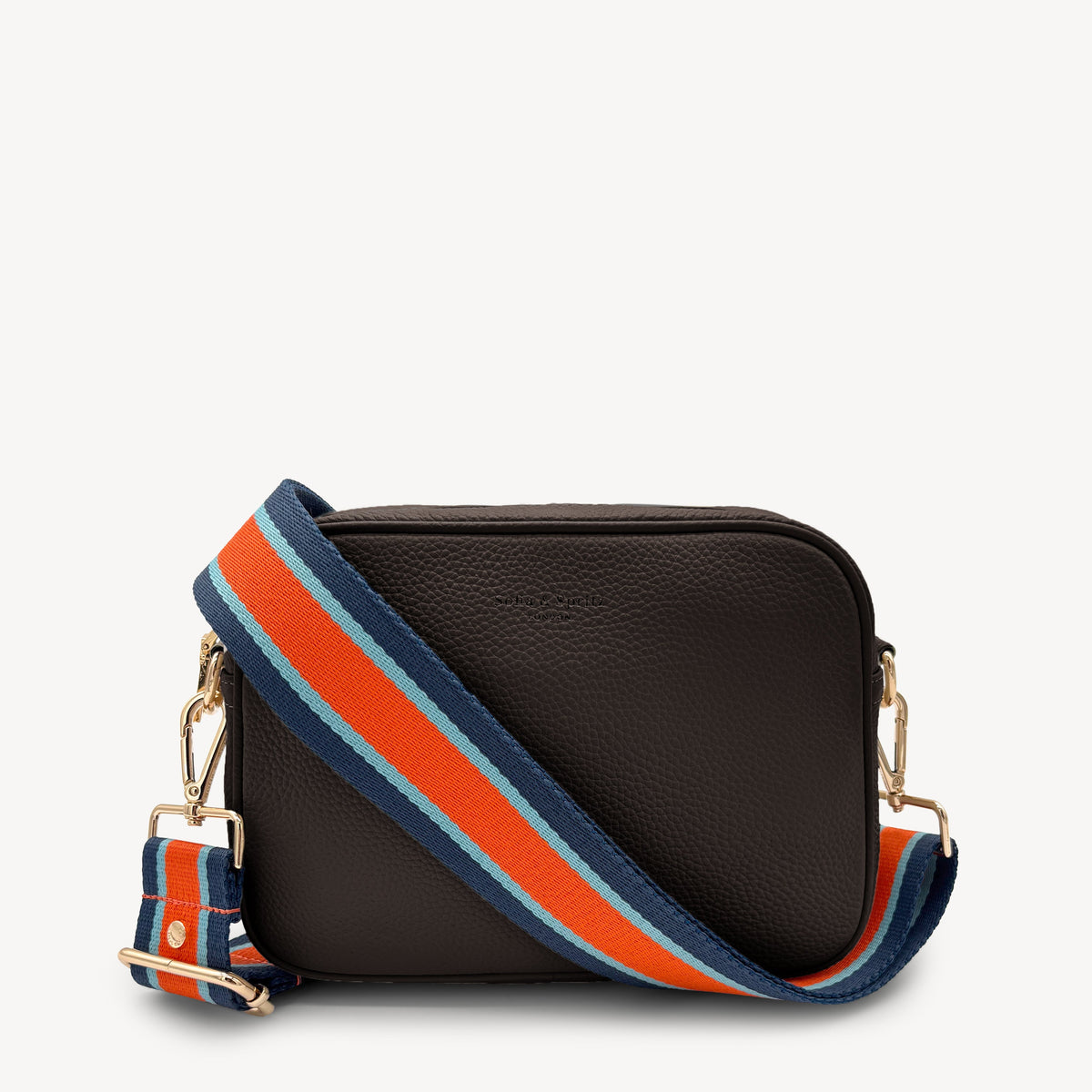 Orange & Navy Stripe Strap