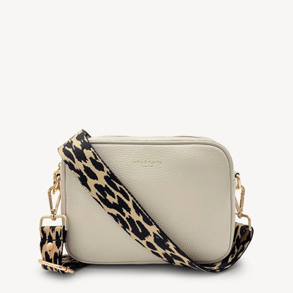 Black & Beige Leopard Strap