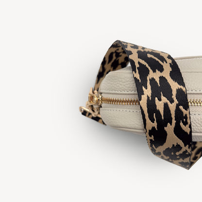 Black & Beige Leopard Strap