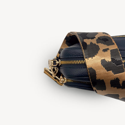 Gold & Grey Leopard Strap