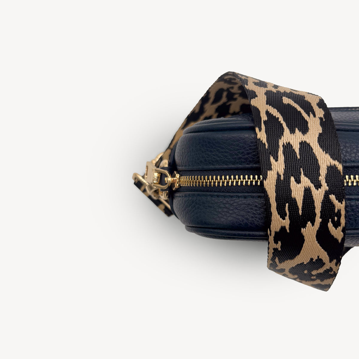Black & Beige Leopard Strap
