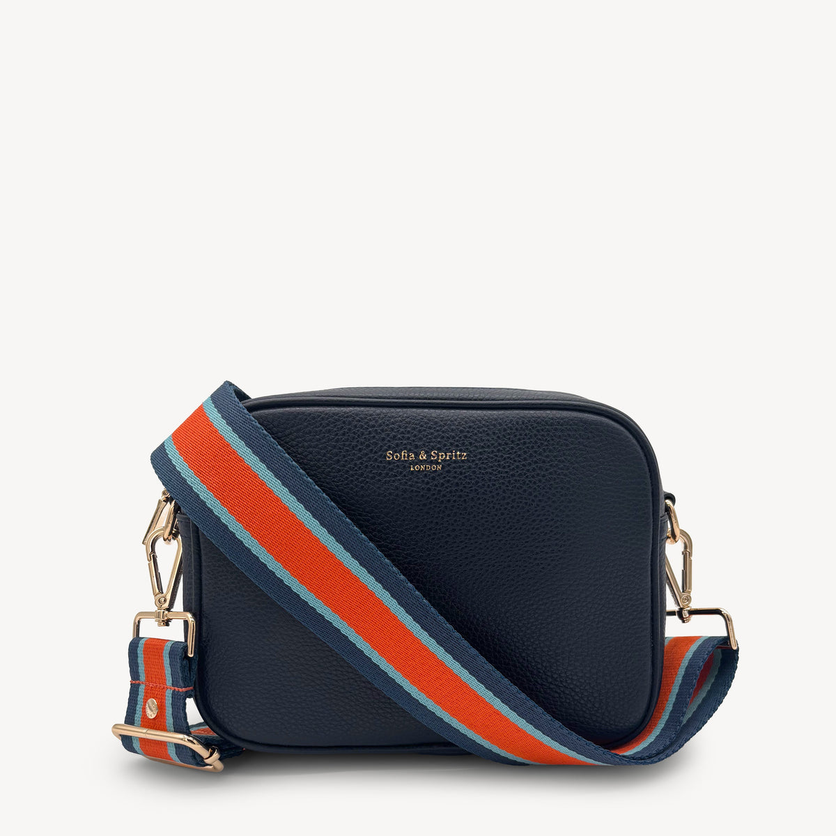 Orange & Navy Stripe Strap