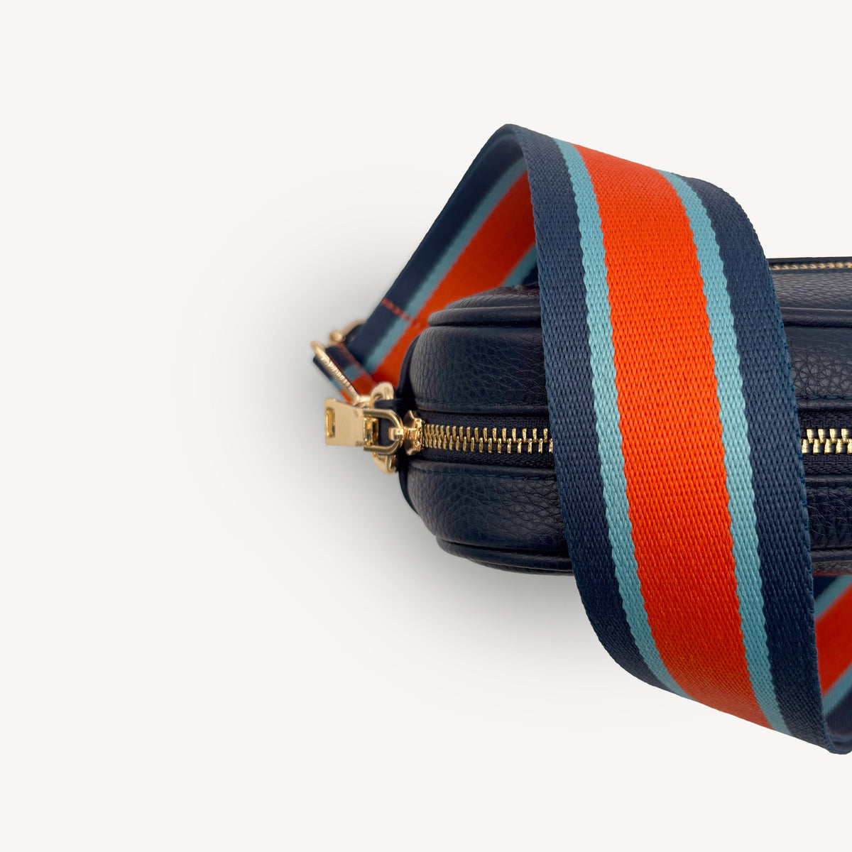 Orange & Navy Stripe Strap