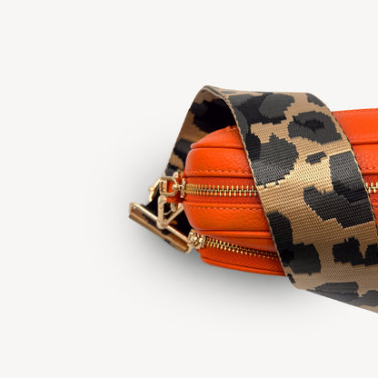 Gold & Grey Leopard Strap