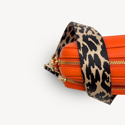 Black & Beige Leopard Strap