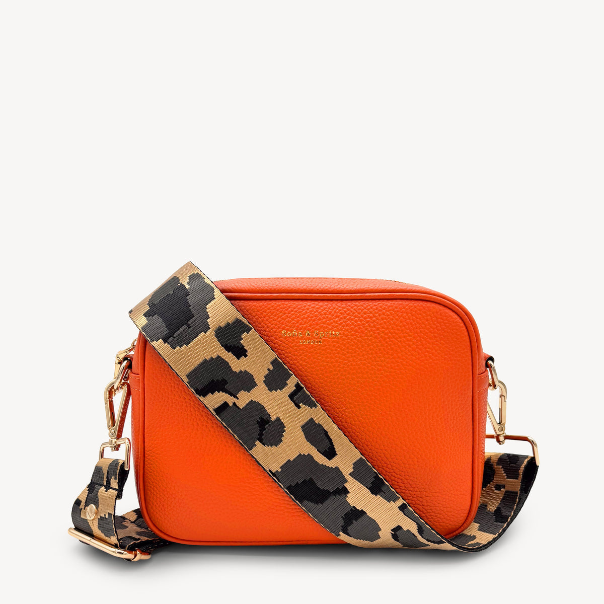 Gold & Grey Leopard Strap