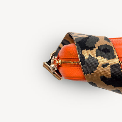 Gold & Grey Leopard Strap