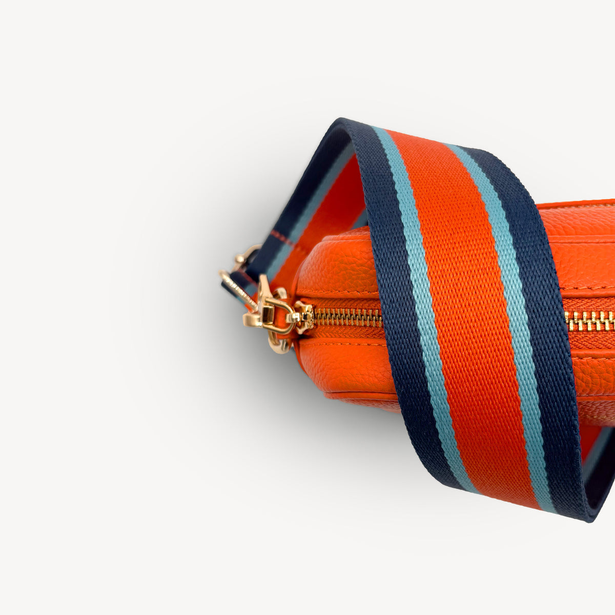 Orange & Navy Stripe Strap