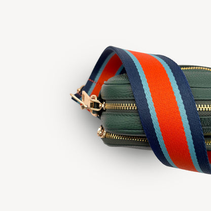 Orange & Navy Stripe Strap