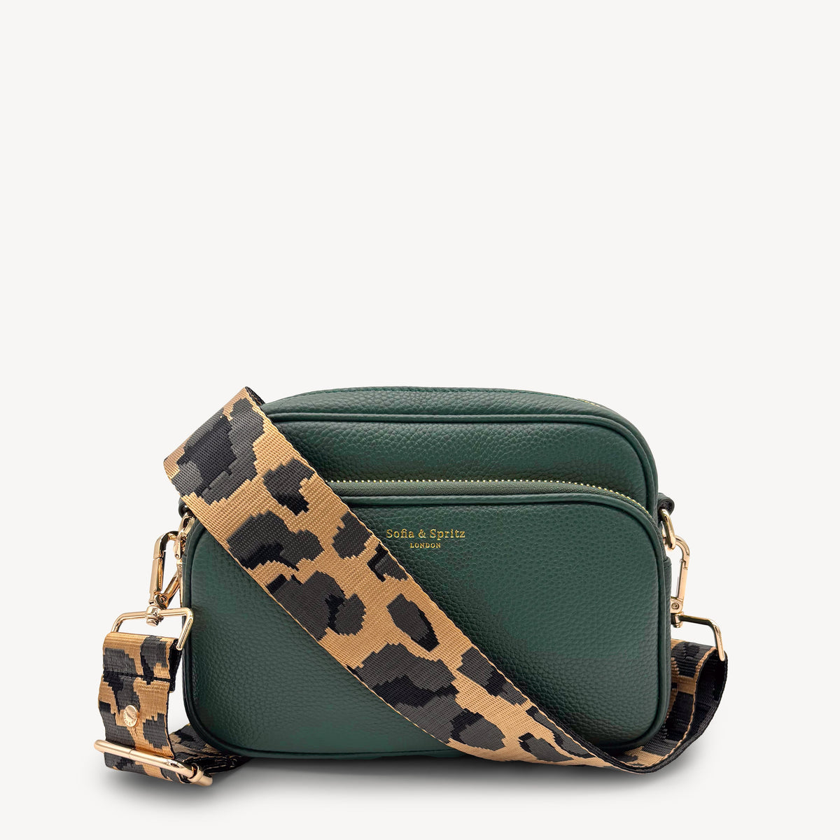 Gold & Grey Leopard Strap