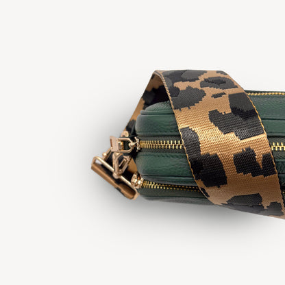 Gold & Grey Leopard Strap
