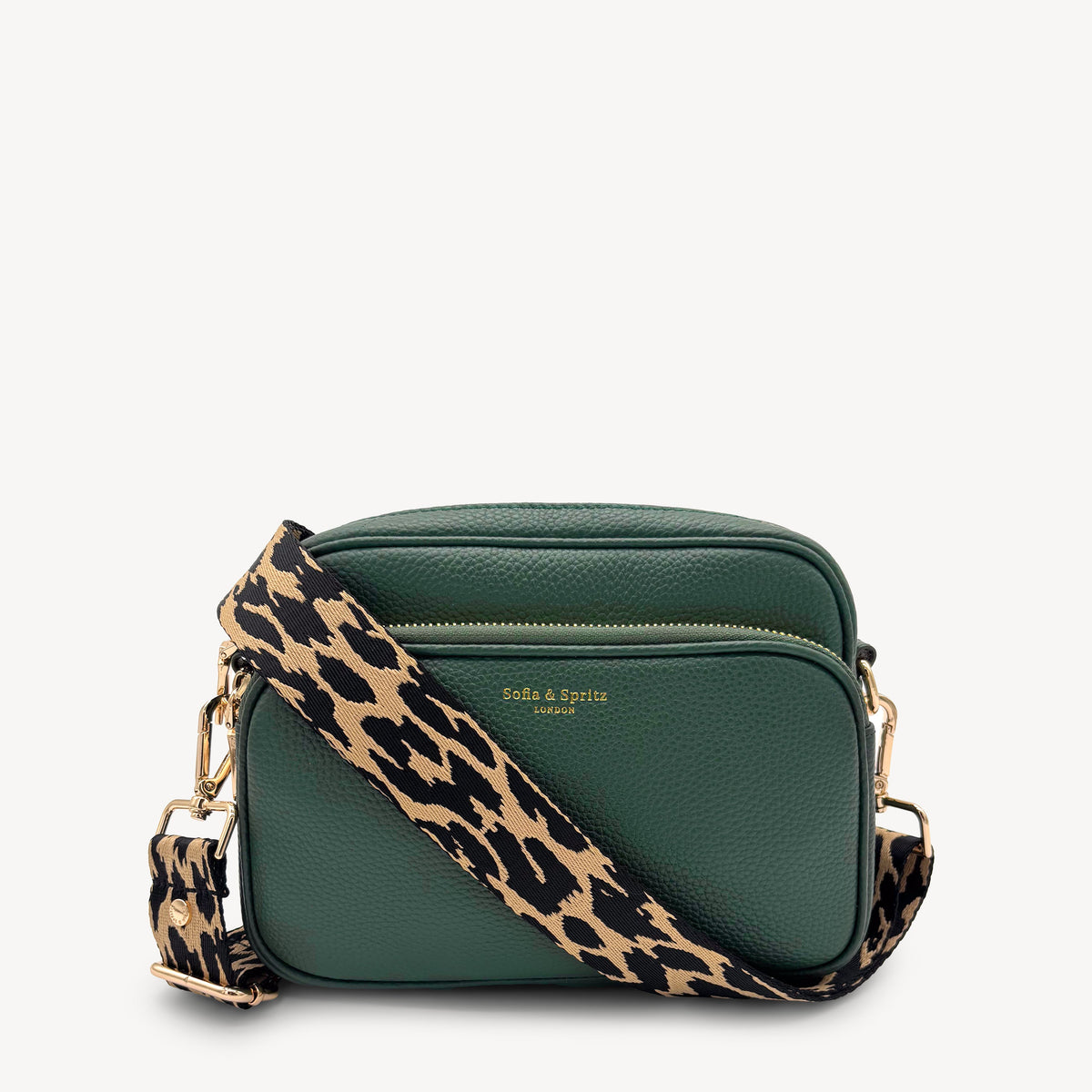 Black & Beige Leopard Strap