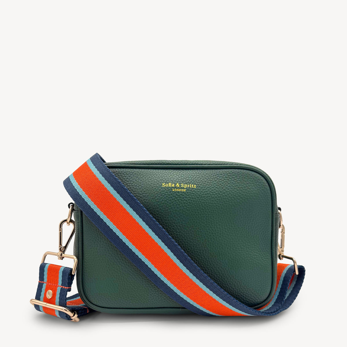 Orange & Navy Stripe Strap