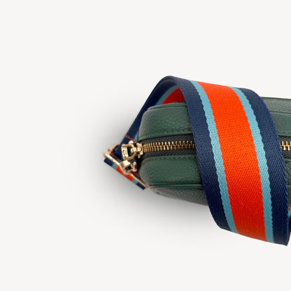 Orange & Navy Stripe Strap
