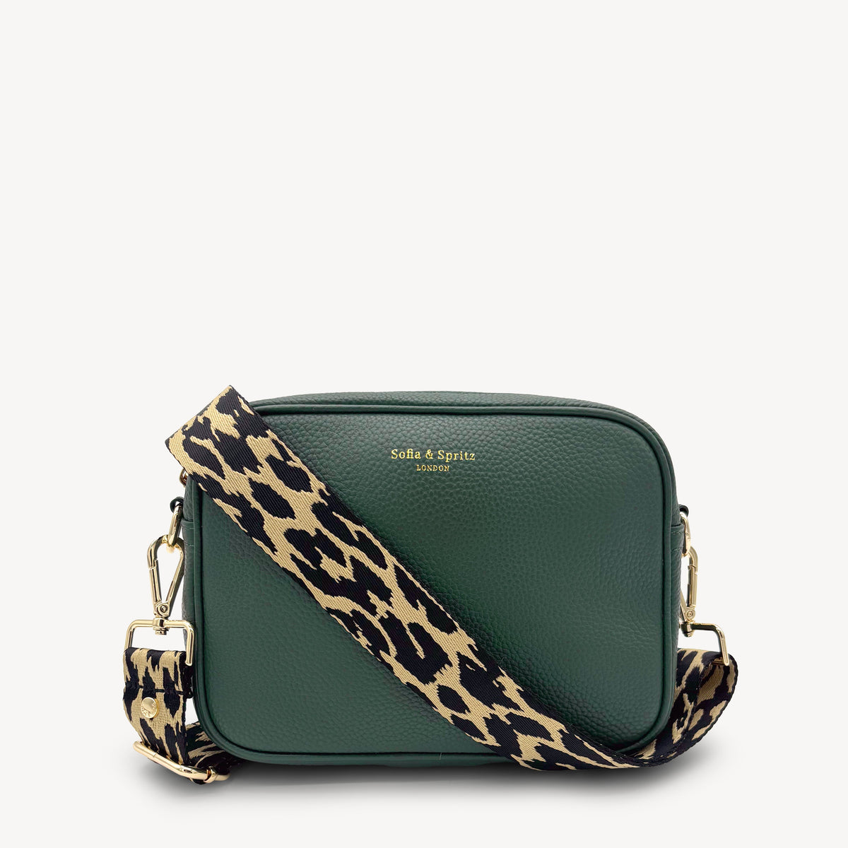 Black & Beige Leopard Strap