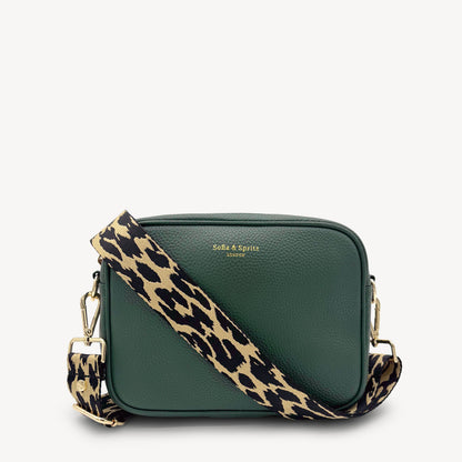 Black & Beige Leopard Strap