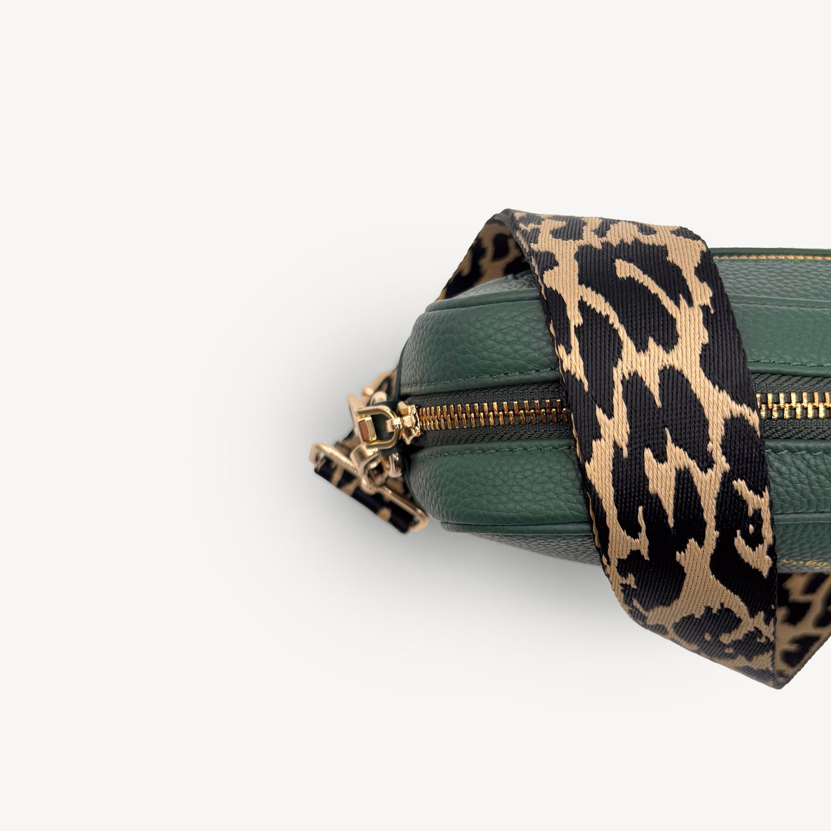 Black & Beige Leopard Strap
