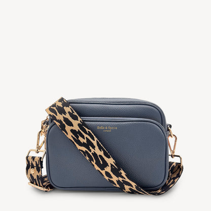Black & Beige Leopard Strap