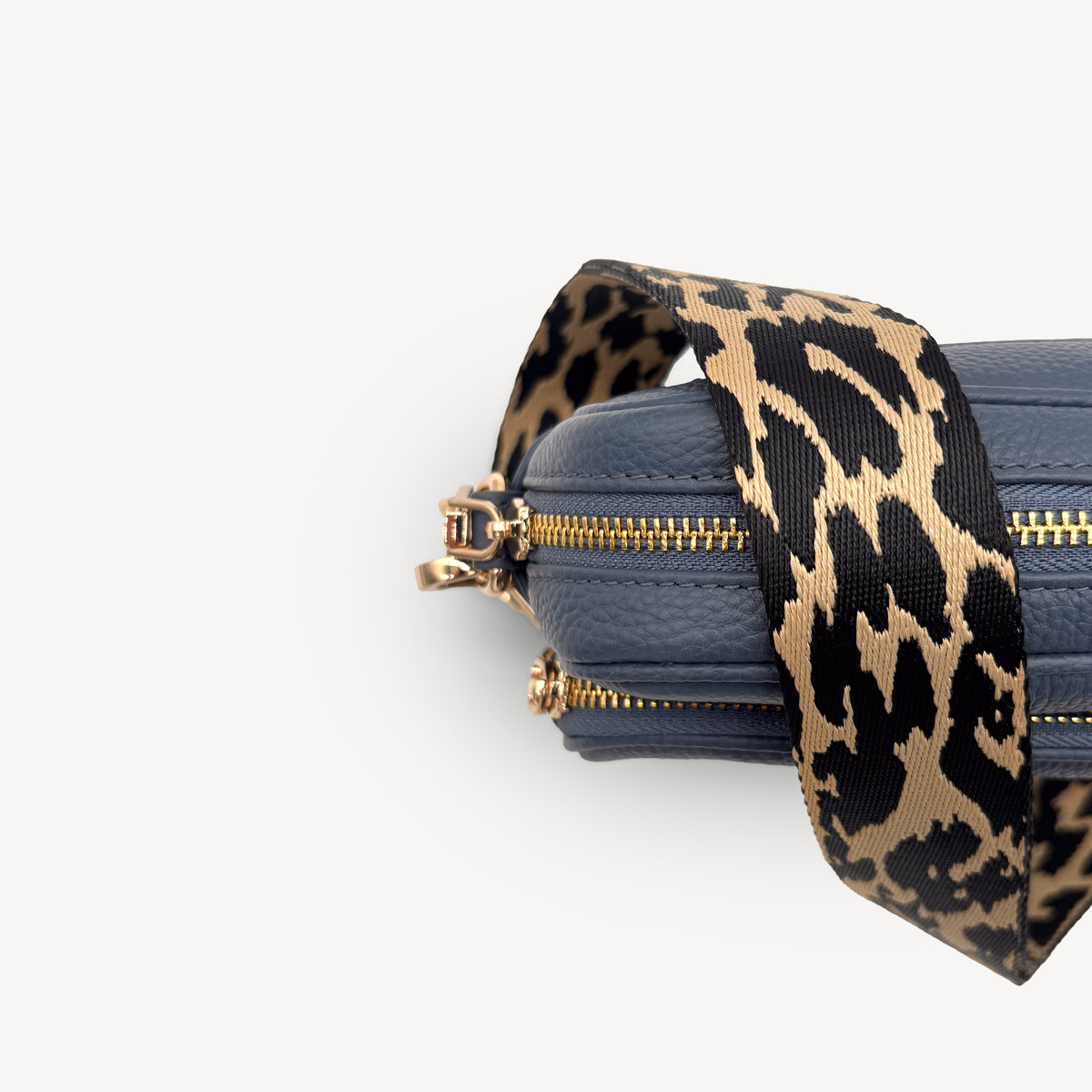 Black & Beige Leopard Strap