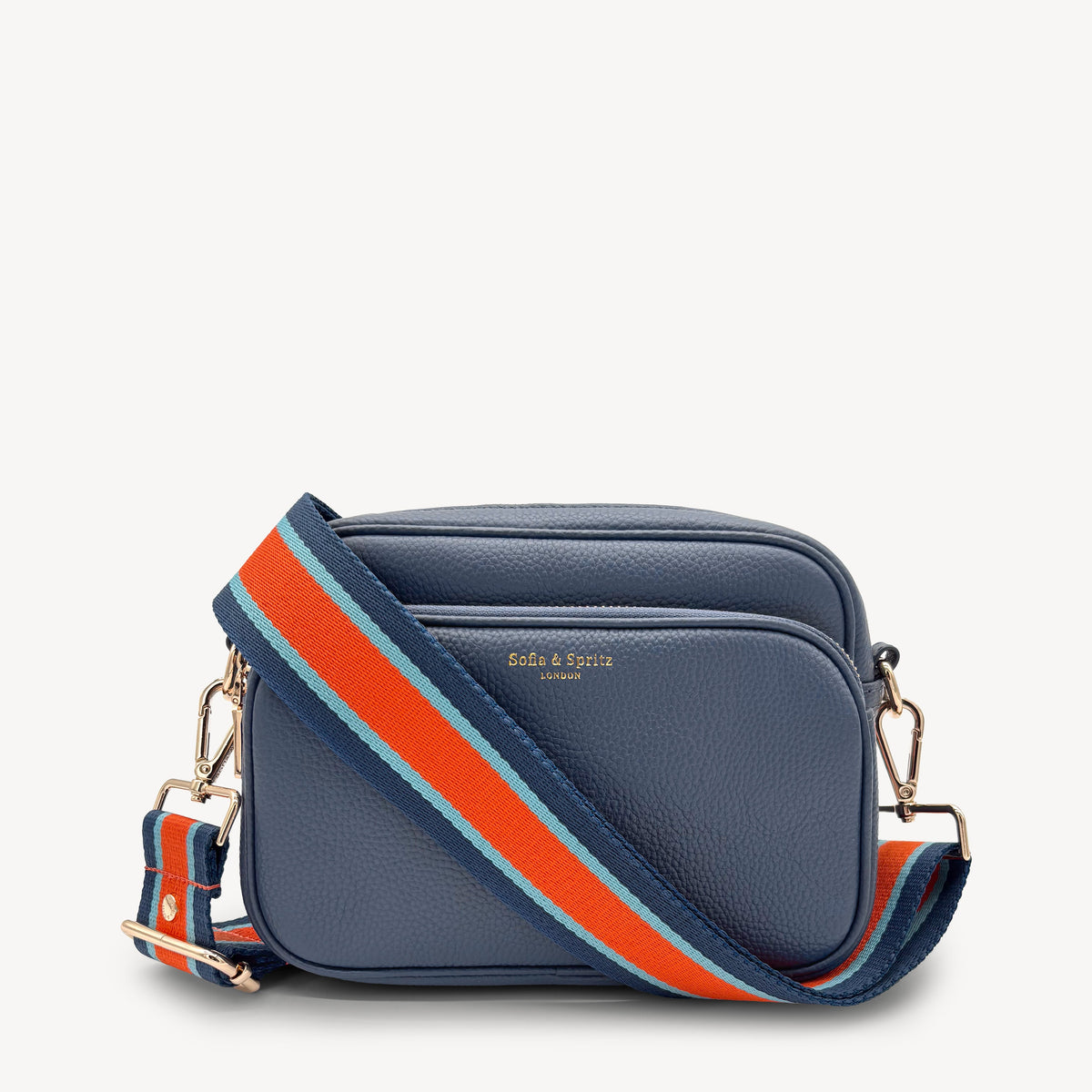 Orange & Navy Stripe Strap