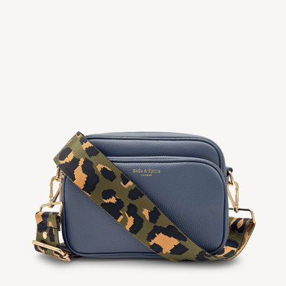 Olive Green & Gold Leopard Strap