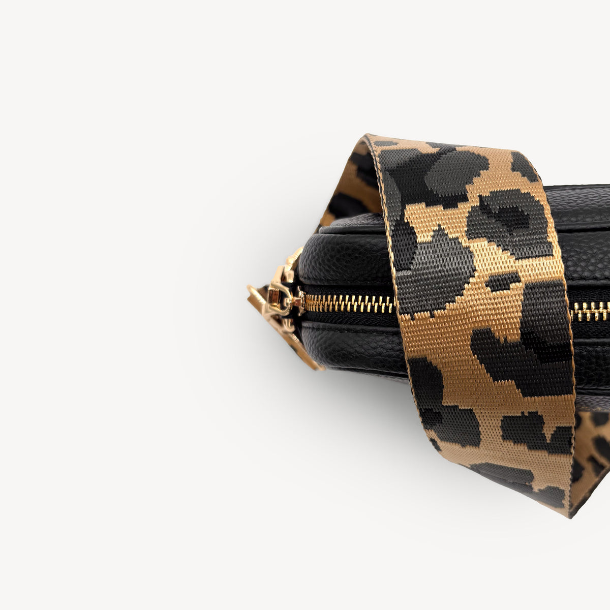 Gold & Grey Leopard Strap