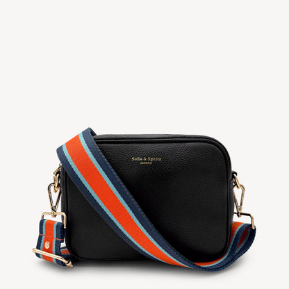 Orange & Navy Stripe Strap