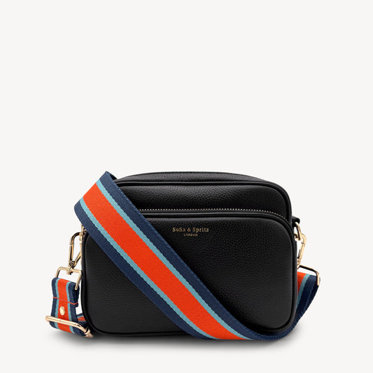 Orange & Navy Stripe Strap