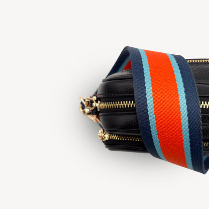 Orange & Navy Stripe Strap