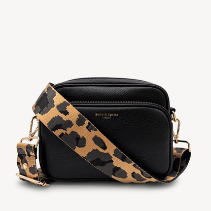 Gold & Grey Leopard Strap