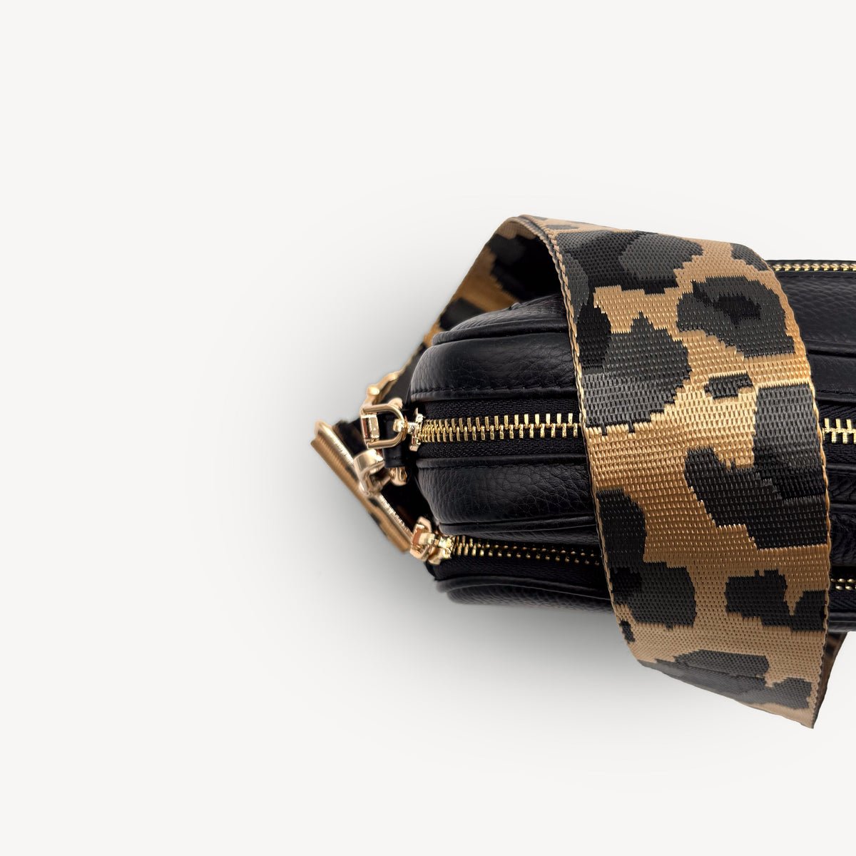 Gold & Grey Leopard Strap